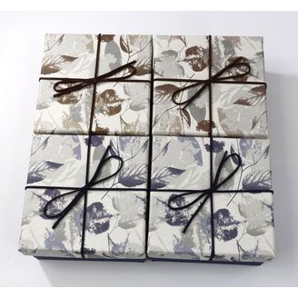 KRABICE 4ks 13x08x13cm*MIX BAREV