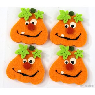 DÝNĚ NALEPOVACÍ FILC 4,5x4cm 4ks*ORANŽOVÁ