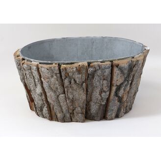 PLECHOVÝ OBAL S KŮROU 19x10cm*