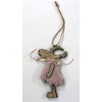 ZÁVĚS SOB 12cm*RŮŽOVÁ