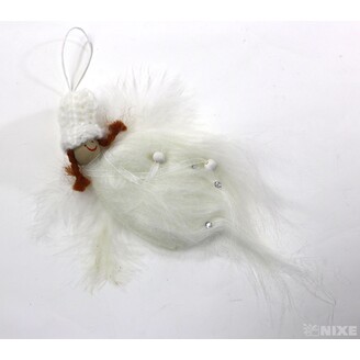 ZÁVĚS ANDĚL 13cm*BÍLÁ