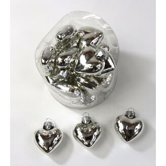 ZÁVĚS SRDCE 4,5cm 20ks*STŘÍBRNÁ