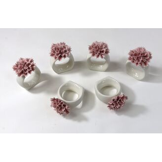 STOJAN NA UBROUSKY 6ks 6,5x4,8cm*RŮŽOVÁ