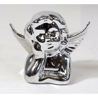 ANDĚL KERAMIKA 6x7cm*STŘÍBRNÁ