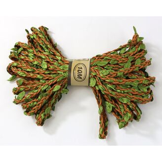 ŠŇŮRKA 8mmx10yd*ORANŽOVÁ+ZELENÁ