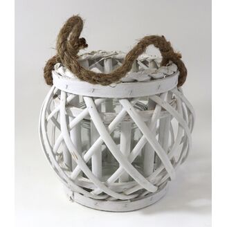 LUCERNA KULATÁ 12x16cm*BÍLÁ