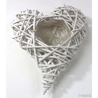 OBAL SRDCE PROUTÍ 22x28x05cm*BÍLÁ