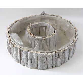 OBAL KŮRA KOLO 32x08cm*BÍLÁ