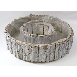 OBAL KŮRA KOLO 37x09cm*BÍLÁ