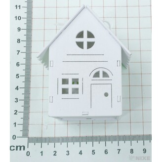 ZÁVĚS DOMEČEK 7,5cm*BÍLÁ