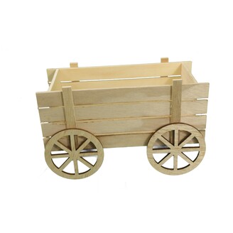 VOZÍK DŘEVO 20x9cm*MIX BAREV