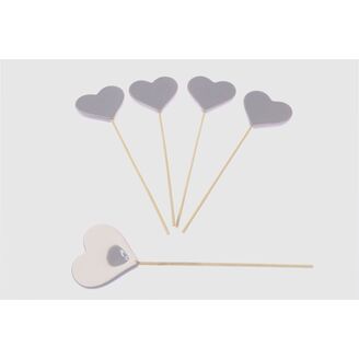 ZÁPICH SRDCE KERAMIKA 6x6x21cm*ŠEDÁ