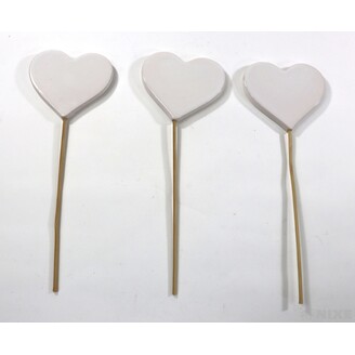 ZÁPICH SRDCE KERAMIKA 8x7x21cm*BÍLÁ