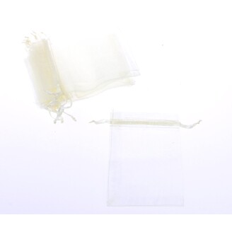 SÁČEK ORGANZA 08x12cm*KRÉMOVÁ