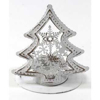 SVÍCEN STROMEČEK 08x09cm*BÍLÁ