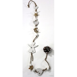 GIRLANDA VÁNOCE 90cm*BÍLÁ