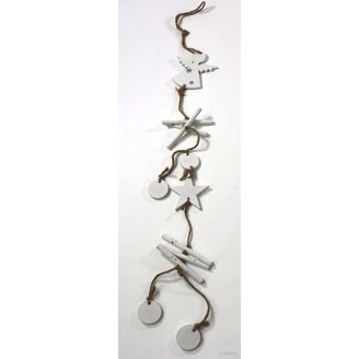 GIRLANDA VÁNOCE 65cm*BÍLÁ