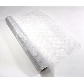 ORGANZA GLITR 24 36cmx5yd*BÍLÁ