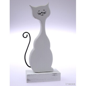 KOČKA 19,5x7cm*BÍLÁ V+