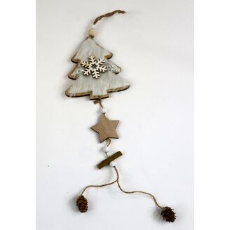 ZÁVĚS STROMEK D 10x11cm*BÍLÁ