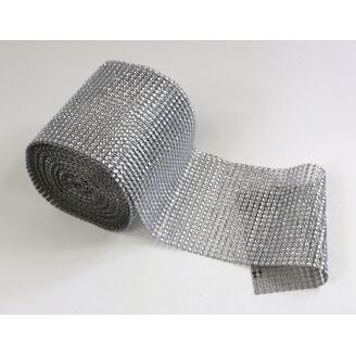 PÁSEK METAL 120mmx10yd*STŘÍBRNÁ