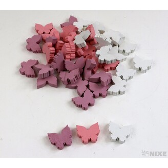 MOTÝL 3x2,5cm 45ks*MIX BAREV