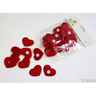 SRDCE NALEP. 4cm 30ks*ČERVENÁ