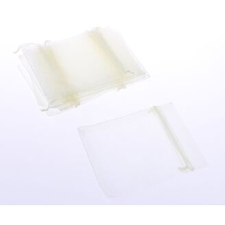 SÁČEK ORGANZA 09x13cm*KRÉMOVÁ