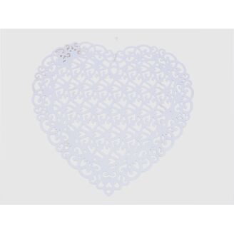 ZÁVĚS SRDCE 30cm*BÍLÁ V+