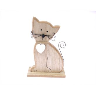 KOČKA 15cm*PŘÍRODNÍ