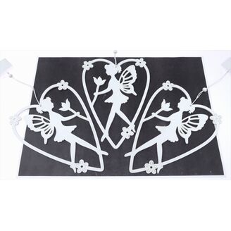 ZÁVĚS VÍLA 16x23cm*BÍLÁ