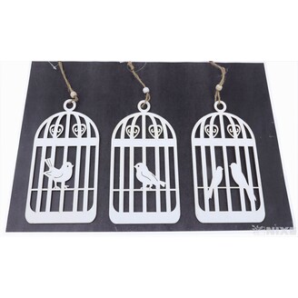 ZÁVĚS D KLEC 10x20cm 3ks*BÍLÁ V+