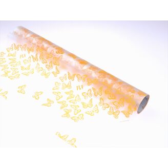 ROLE PLAST MOTÝL 50cmx10yd*ORANŽOVÁ