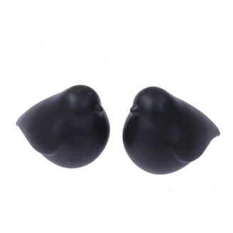 PTÁČEK KERAMIKA 12x8cm*ČERNÁ