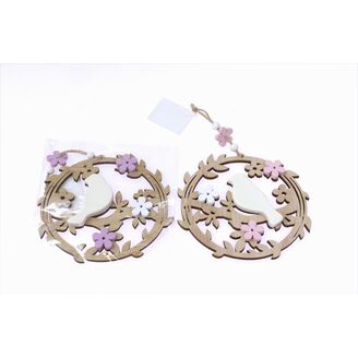 ZÁVĚS PTÁČEK KRUH 14cm