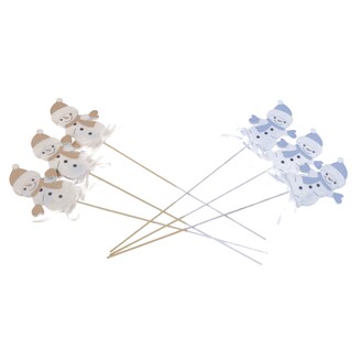 ZÁPICH SNĚHULÁK 8x28cm 6ks*BÍLÁ