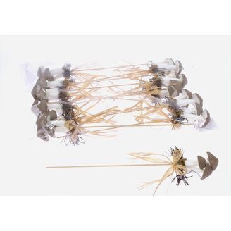 ZÁPICH HŘÍBEK 12ks 6x33cm*HNĚDÁ