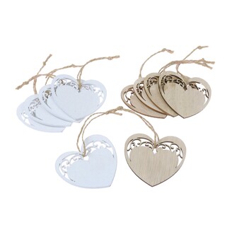 ZÁVĚS SRDCE 7cm 10ks*MIX BAREV