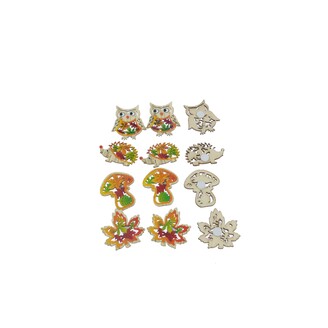 PODZIM NALEPOVACÍ 4x4cm 12ks*