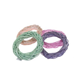 VĚNEC PROUTĚNÝ 23cm*MIX BAREV