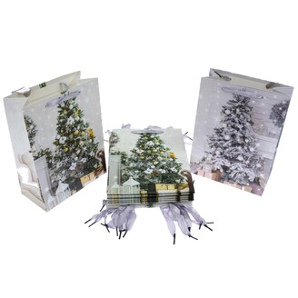 TAŠKA P 18x24x8cm VÁNOCE*MIX BAREV