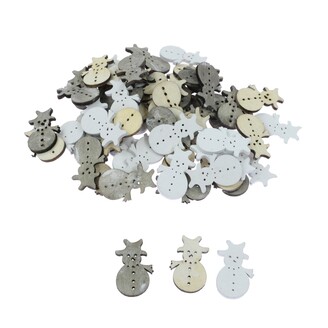 SNĚHULÁK D 3cm 60ks*MIX BAREV