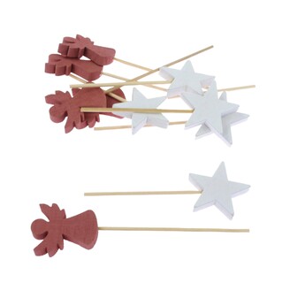 ZÁPICH D VÁNOCE 4x12cm 10ks*MIX BAREV