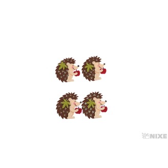 JEŽEK FILC NALEP 5cm 4ks*MIX BAREV