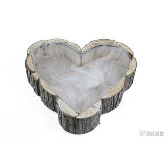 OBAL SRDCE KŮRA 27x4cm*BÍLÁ