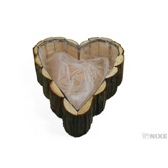 OBAL SRDCE KŮRA 35x7cm*HNĚDÁ