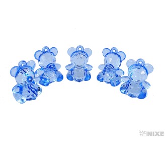 ZÁVĚS AKRYL MEDVÍDEK 4cm 5ks*MIX BAREV