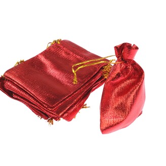 SÁČEK METAL 08x10cm*ČERVENÁ