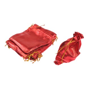 SÁČEK METAL 09x12cm*ČERVENÁ