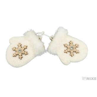 ZÁVĚS D RUKAVICE 6x9cm 2ks*BÍLÁ